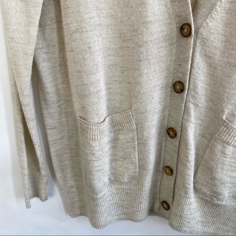 Madewell Tan Button Down Lightweight Cardigan - Picture 2 of 5